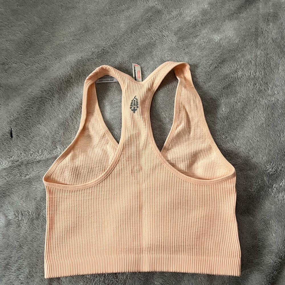 Free people Ribbed Racerback Crop Top - Picture 3 of 3